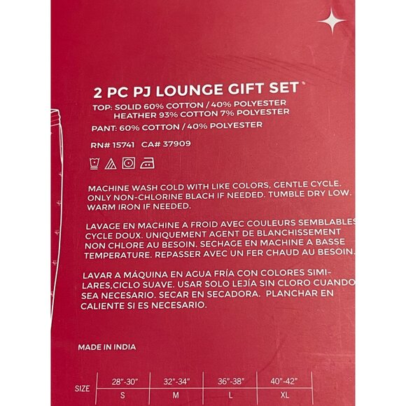 Original Penguin By Munsingwear PJ Lounge Set Mens Large Long Sleeve Tee Jogger - Picture 6 of 9